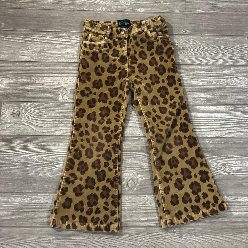 5/$25 • Mini Boden • Leopard Print Velour